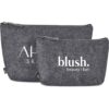 Okiyo Kesho Recycled PET Felt Mini Cosmetic Bag additional Images With Logos
