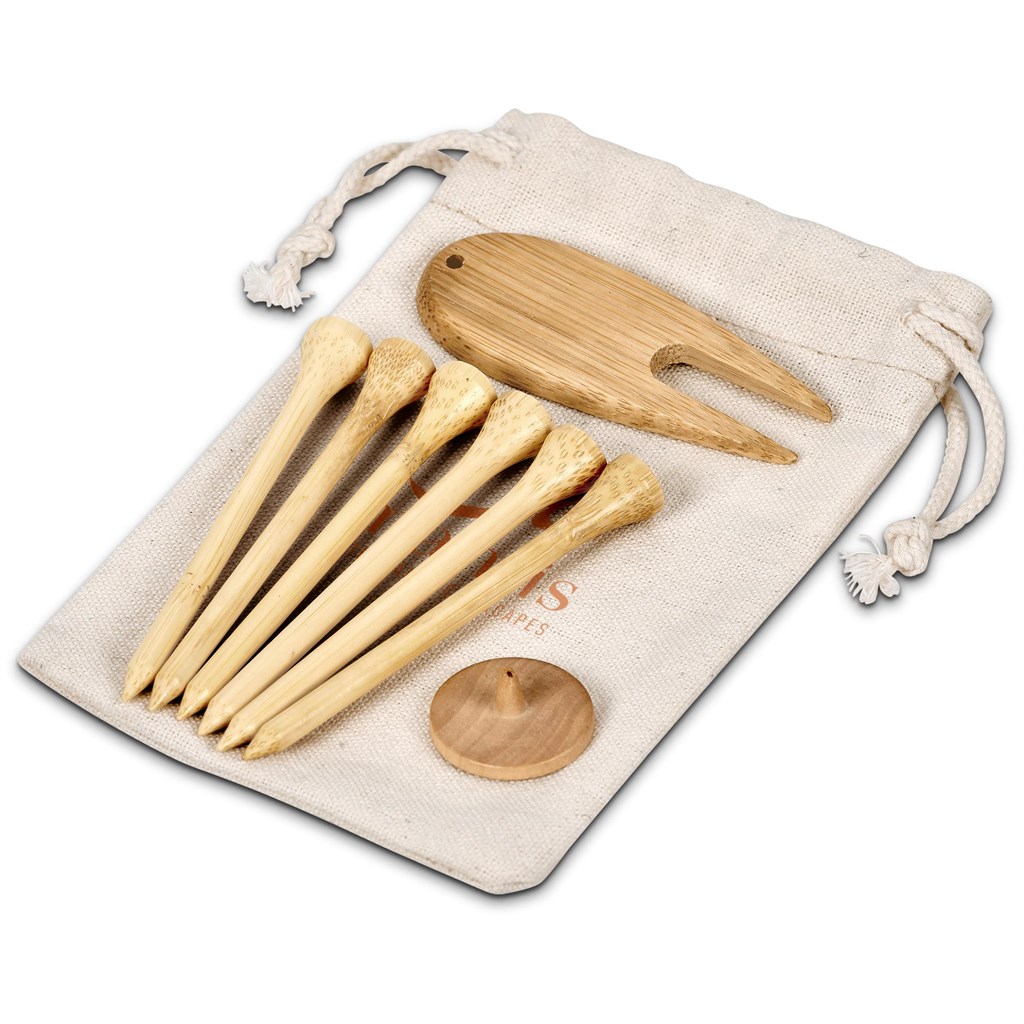 Okiyo Nikko Bamboo Golf Accessories Set additional Images With Logos